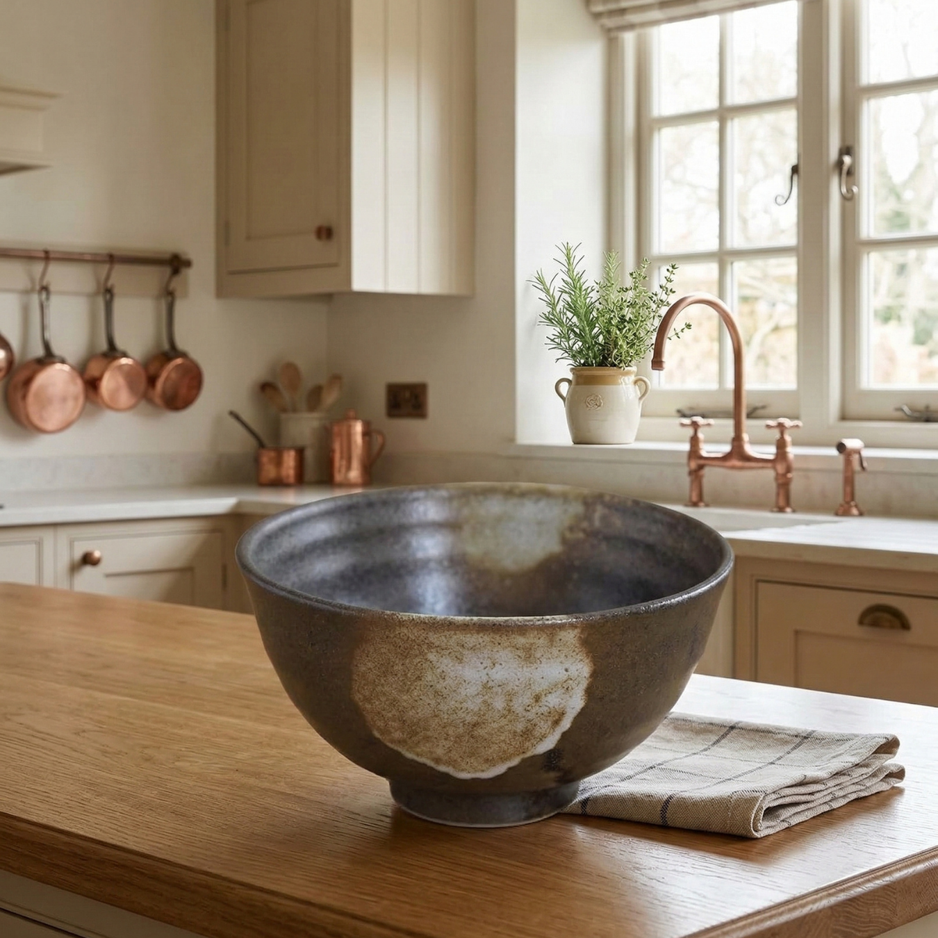 Bizen-Inspired Rice Bowl Set of 2