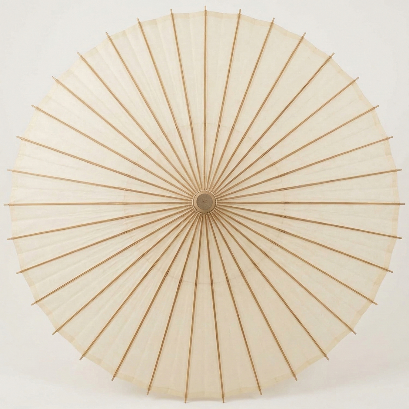 Traditional Japanese Wagasa (Paper Umbrella) - Elegant Plain Bangasa for Decoration &amp; Photography