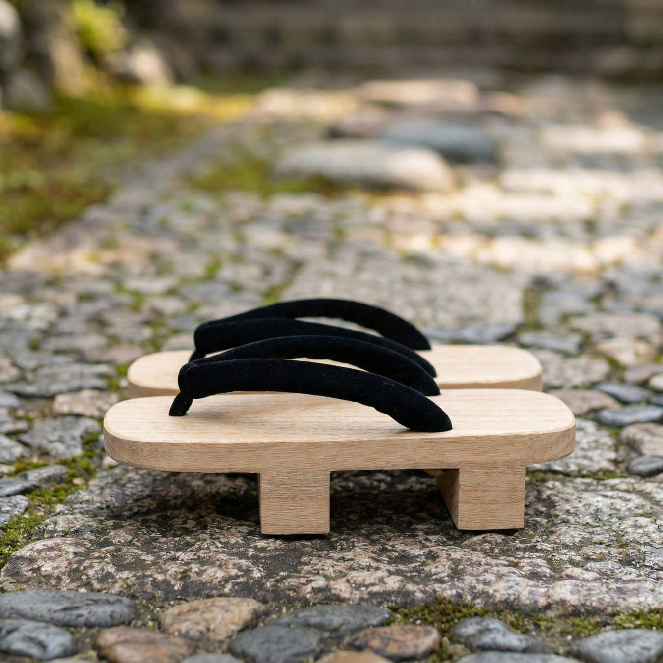 Authentic Men's Paulownia Geta Sandals - Classic Two-Tooth Wooden Footwear