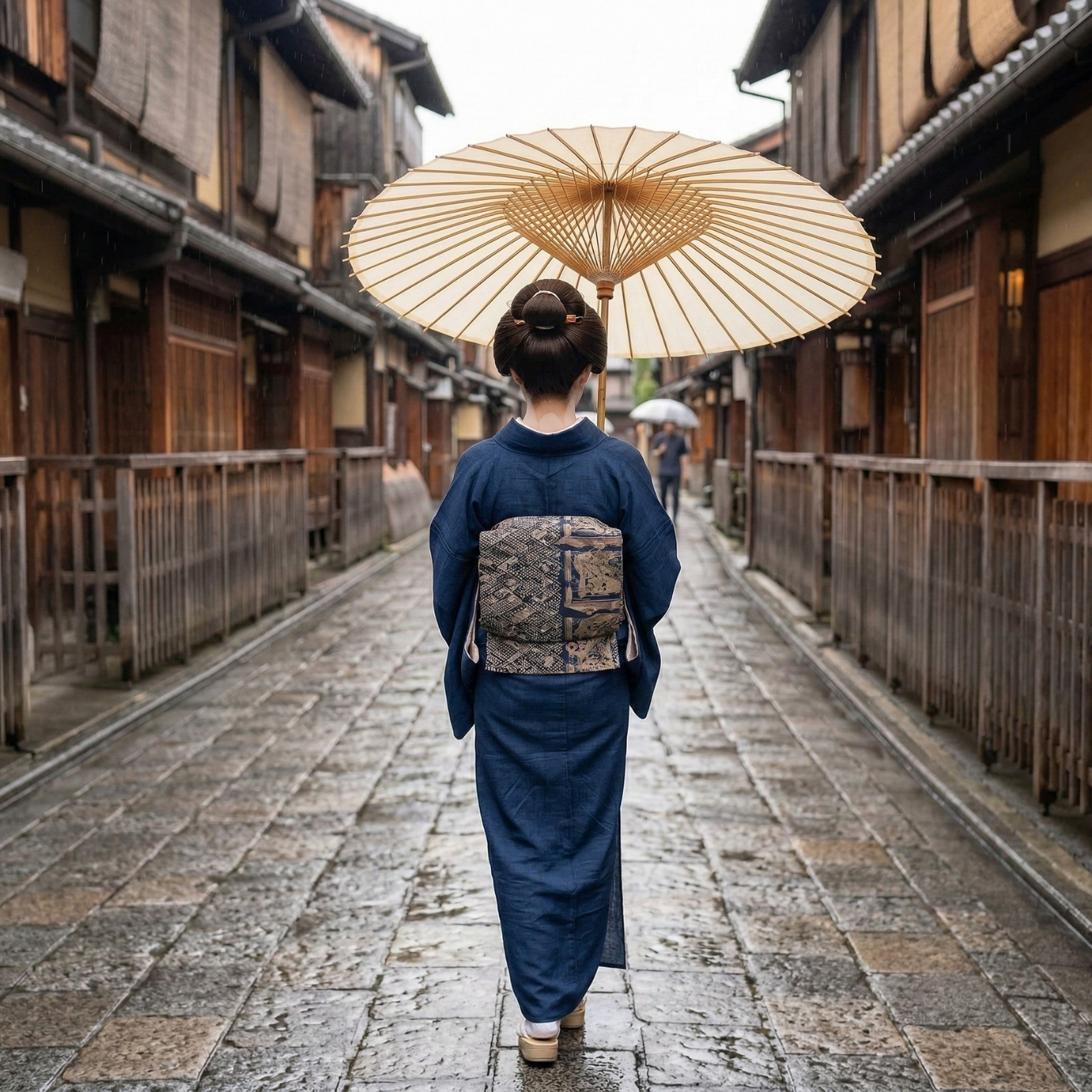 Traditional Japanese Wagasa (Paper Umbrella) - Elegant Plain Bangasa for Decoration &amp; Photography
