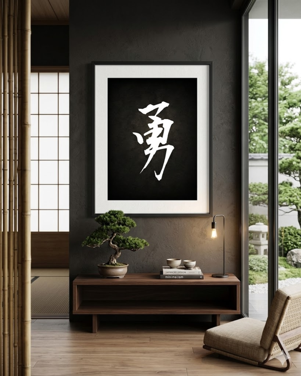 勇 · Yu The Moment Before the Step - Japan Washi Art